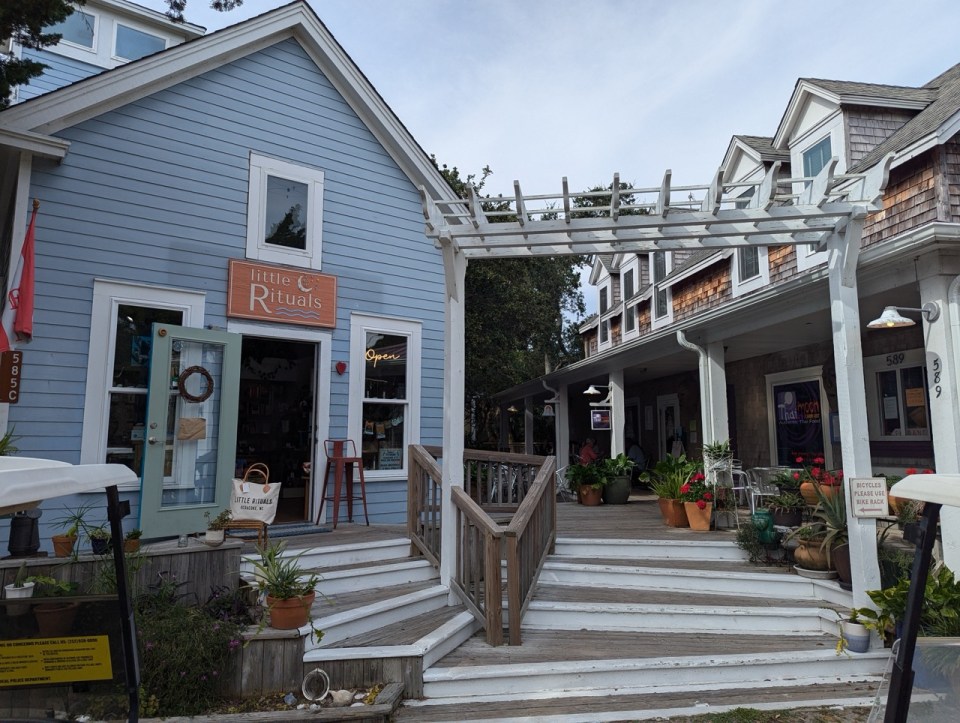 se promener dans les magasins d' Ocracoke dans les Outer Banks