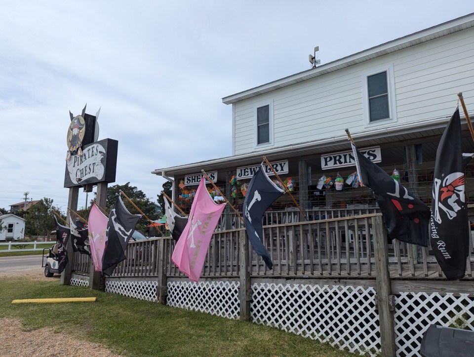 se promener dans les magasins d' Ocracoke dans les Outer Banks