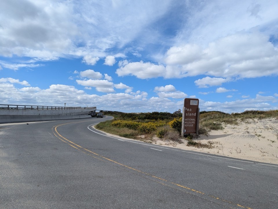 Pea Island National Wildlife Refuge sur l'ile d'Hatteras dans les Outer Banks. 