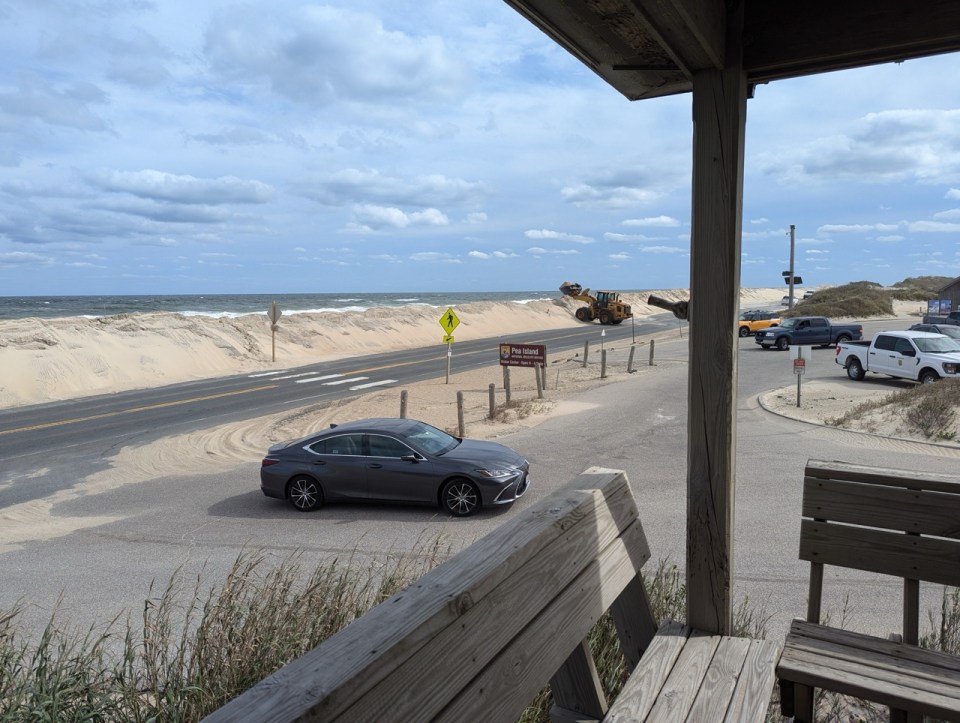 Pea Island National Wildlife Refuge  visitor center sur l'ile d'Hatteras dans les Outer Banks. 