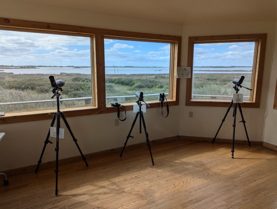 Pea Island National Wildlife Refuge  visitor center sur l'ile d'Hatteras dans les Outer Banks. 