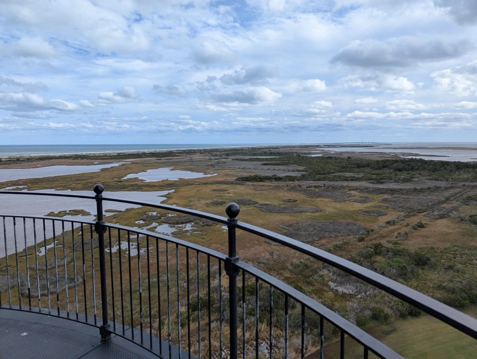 Phare de Bodie Island sur l'ile d'Hatteras dans les Outer Banks. 