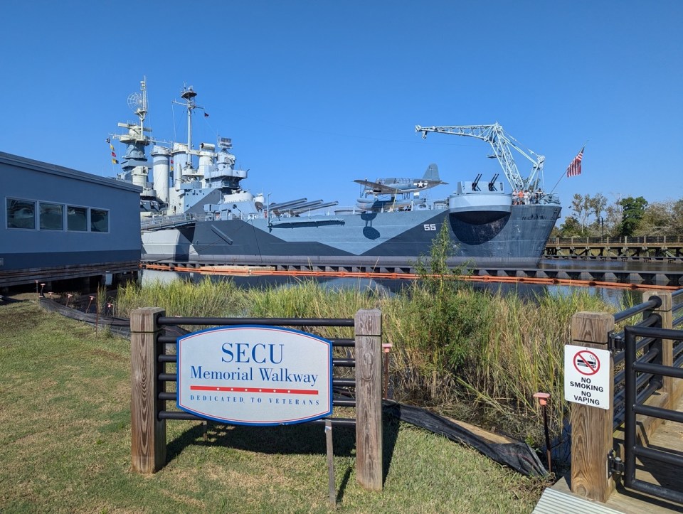 USS North Carolina à Wilmington 