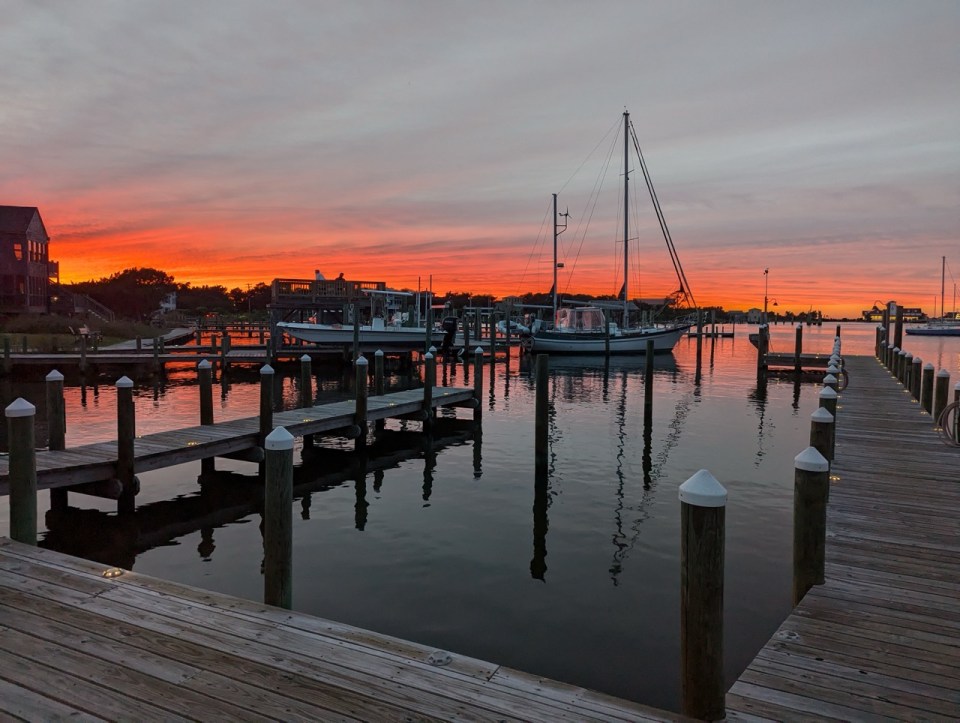 coucher de soleil à Ocracoke