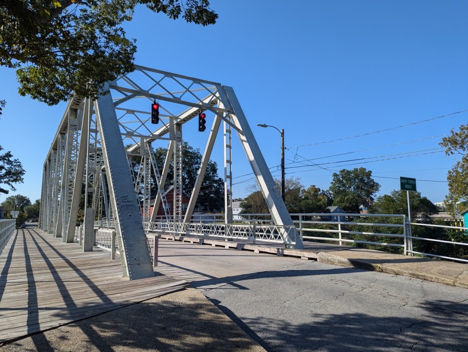 pont du générique les Frères Scott à Wilmington en Caroline du Nord