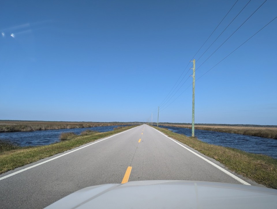 route 70 pour aller dans les Outer Banks