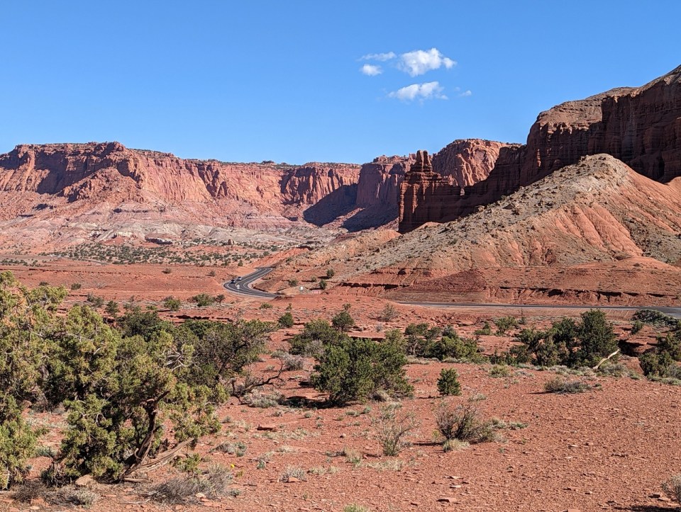 Capitol Reef National Park qui fait partie des parcs américains dans l'Utah 