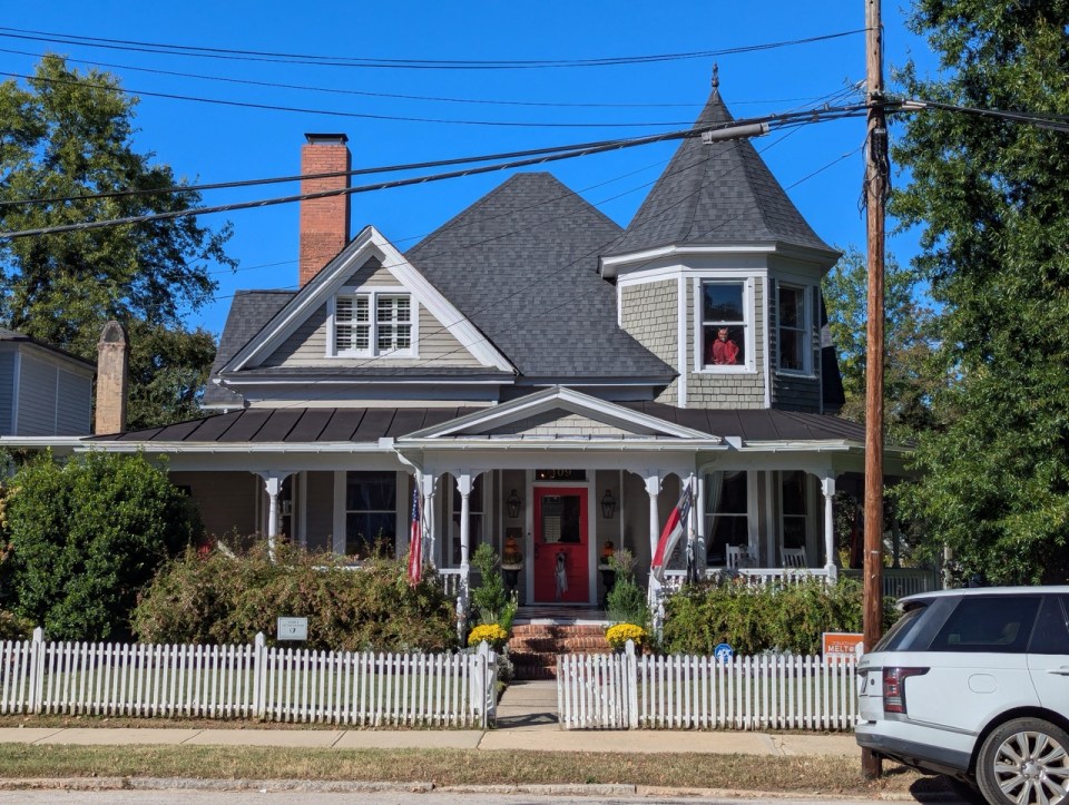 maison à Raleigh, capitale de la Caroline du Nord lors d'un voyage sur la côte est des États Unis. 
