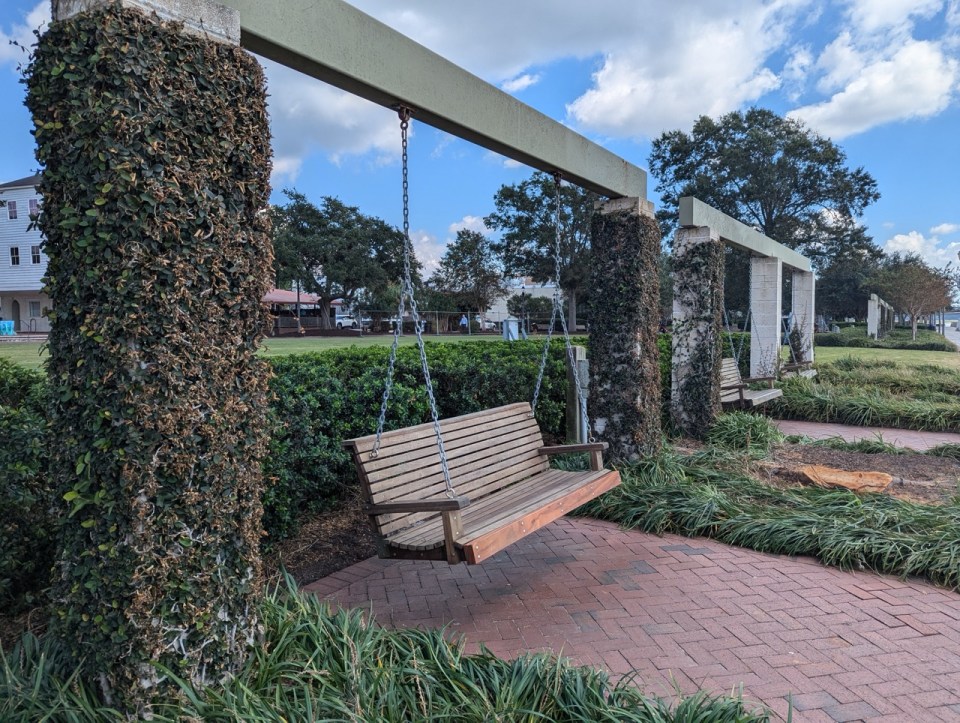 balançoire à Beaufort en Caroline du Sud