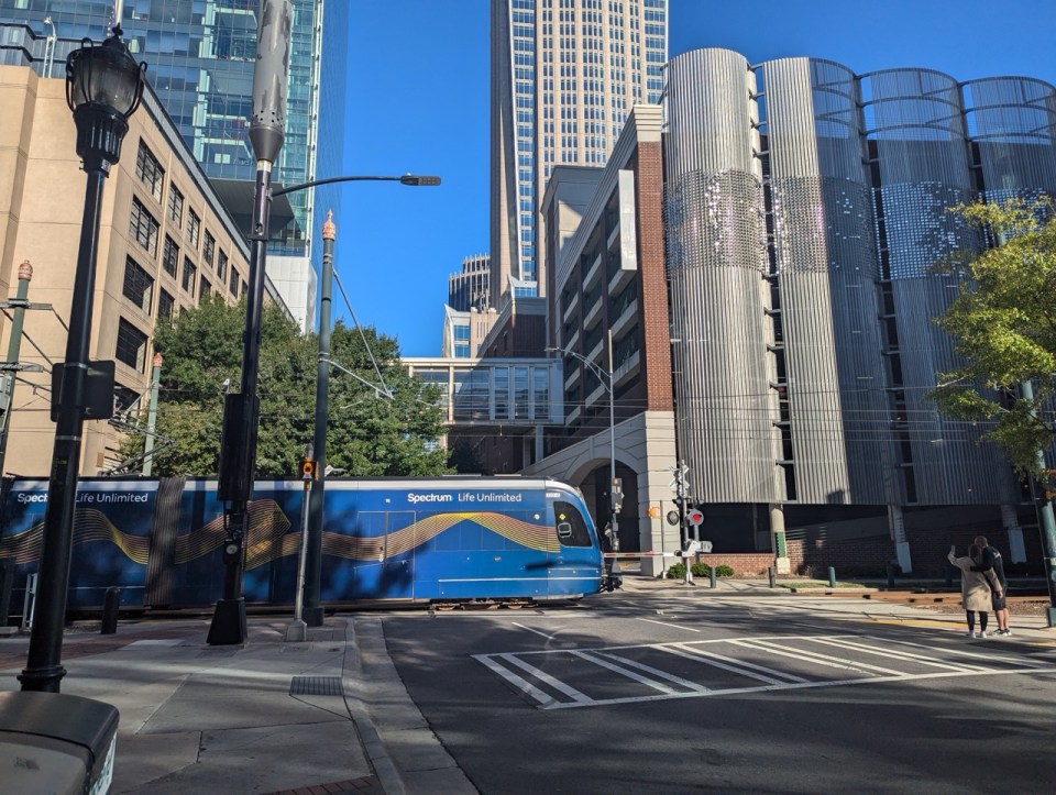 se déplacer à Charlotte en tram