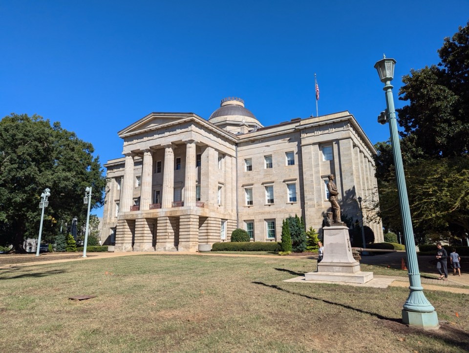 Capitole de Raleigh, la capitale de la Caroline du Nord lors d'un voyage sur la côte est des États Unis. 