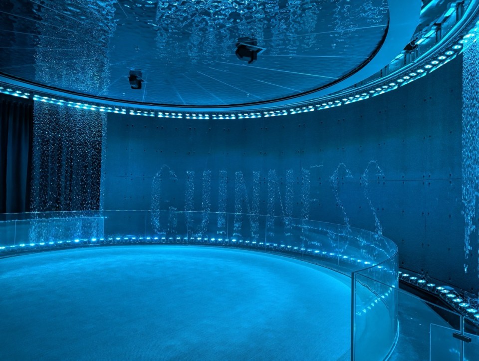 Exposition au Guinness Storehouse à Dublin