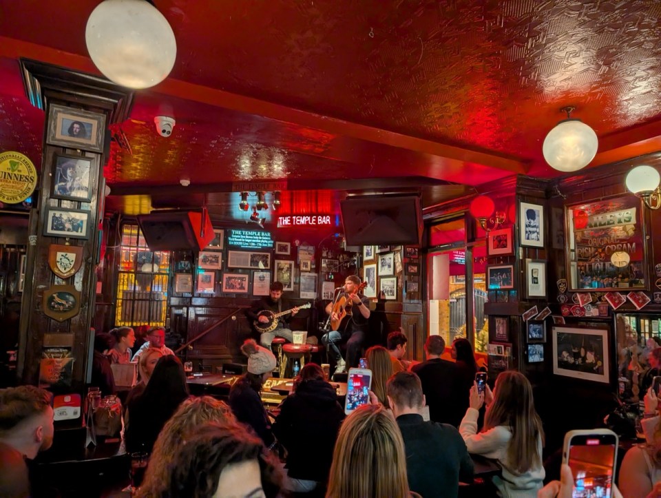 bar le Temple Bar à Dublin