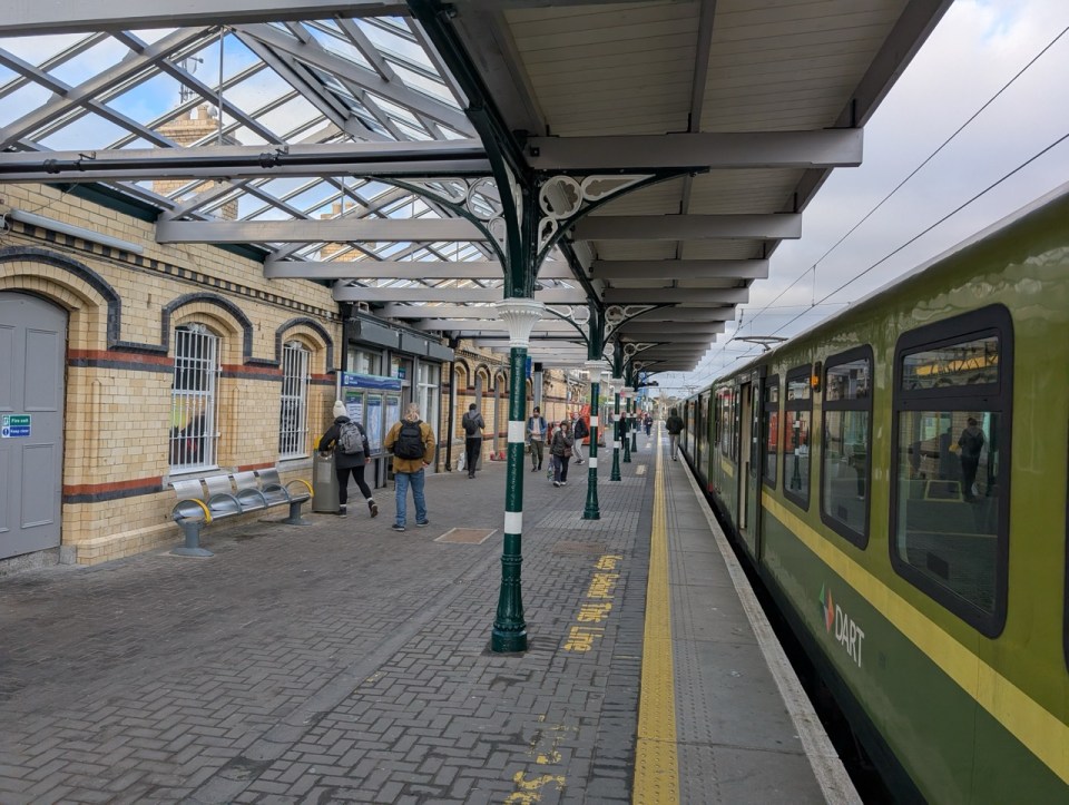 prendre le train à Dublin