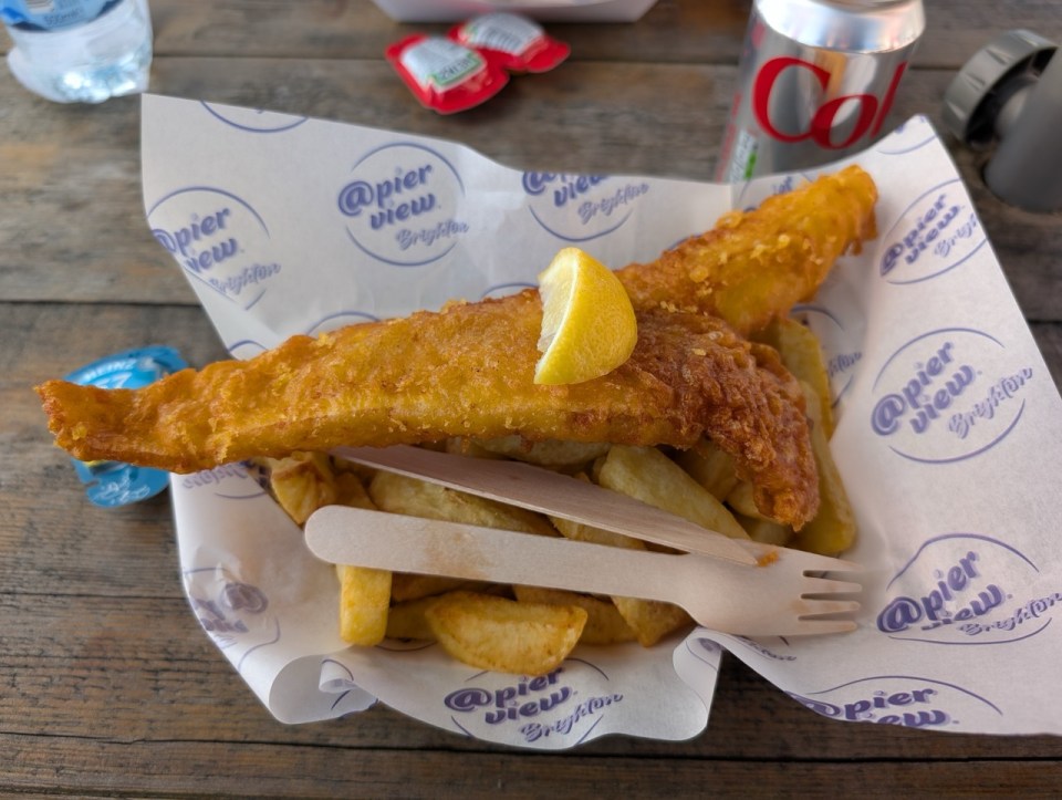 fish and chip à Brighton 
