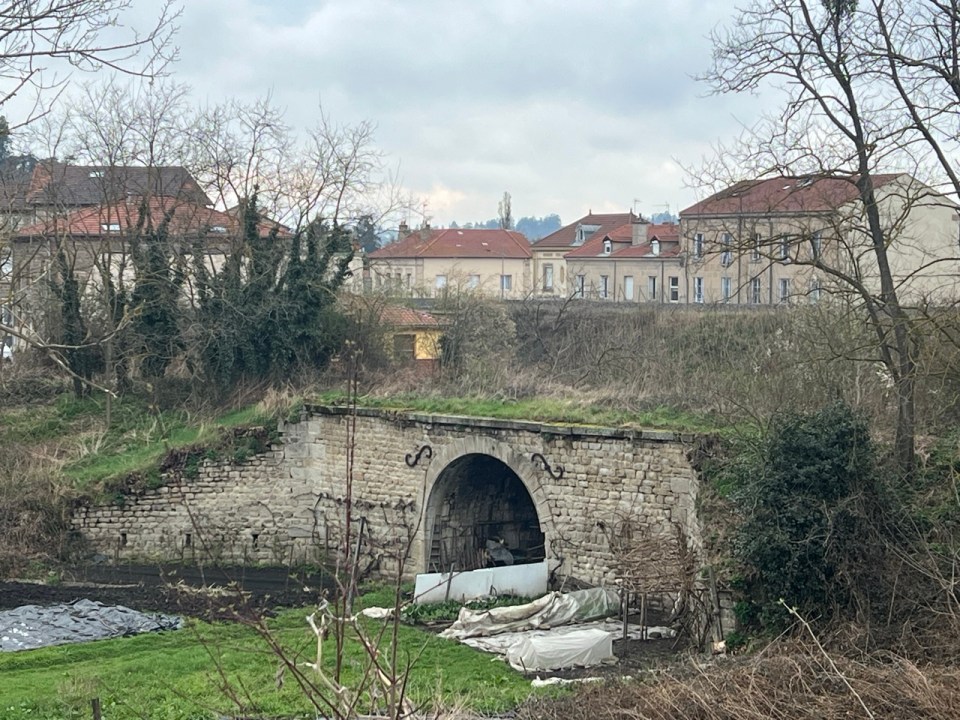 Pont du Bois Monzil sur la première ligne de chemin de fer entre Saint Etienne et Andrézieux 