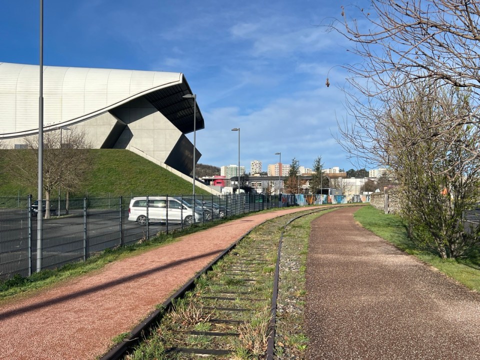 voie verte des mémoires ferroviaires à Saint Etienne