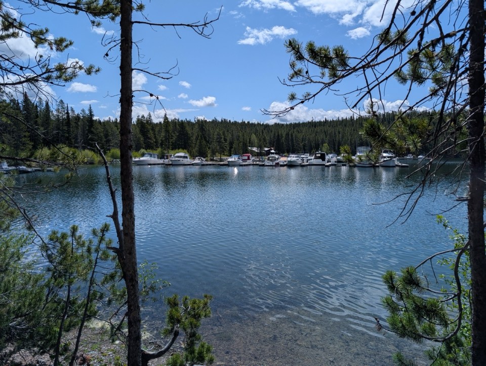 Lakeshore Trail à Colter Bay dans le Grand Teton national park 