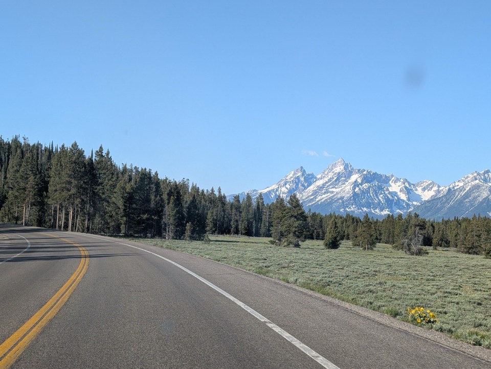 route dans le Grand Teton national park 
