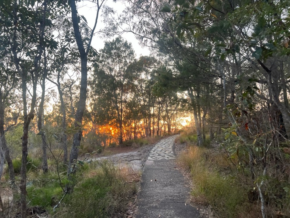lever de soleil à Mount Tinbeerwah Lookout