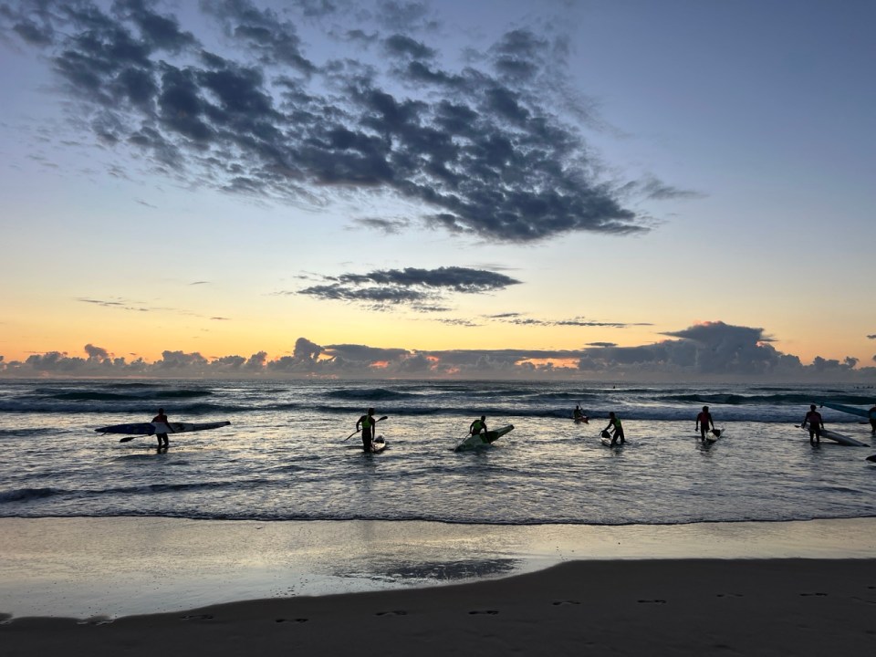 lever de soleil à Surfers Paradise à Gold Coast