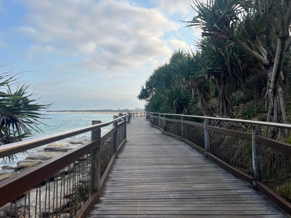 Plage de Caloundra sur la Sunshine Coast en Australie