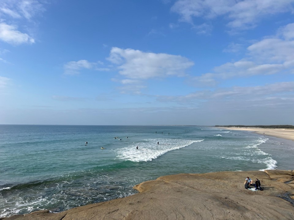 Plage de Caloundra sur la Sunshine Coast en Australie