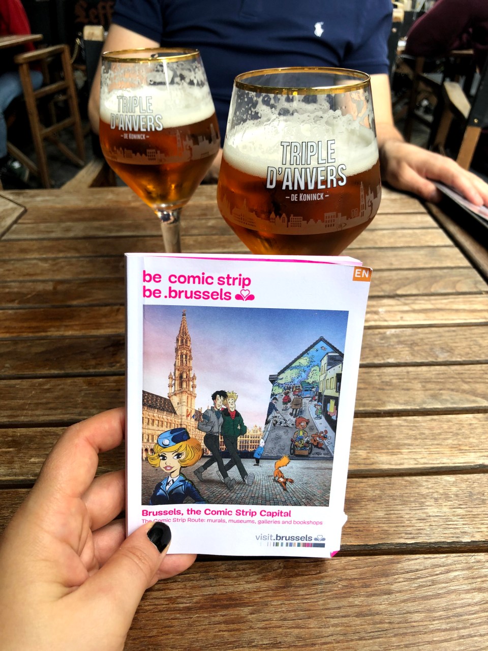 Walls of the comic strip walk