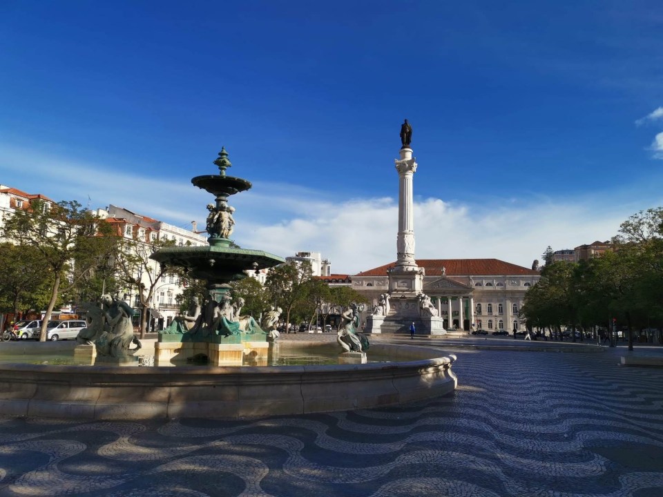Praça Dom Pedro IV lors d'une visite de Lisbonne en 2 jours