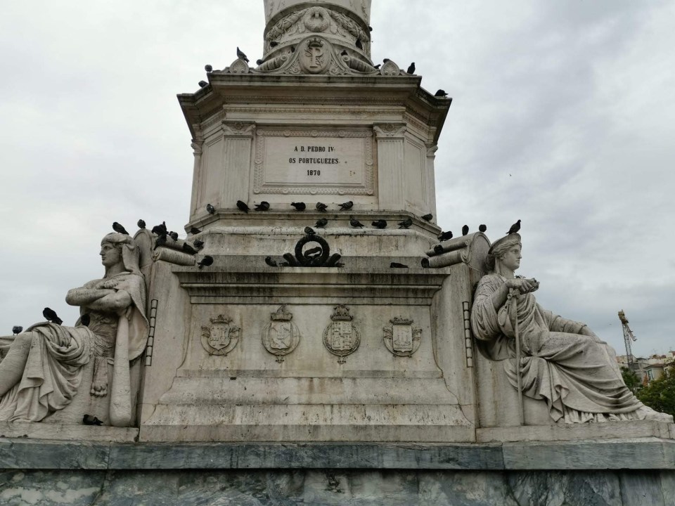 Praça Dom Pedro IV lors d'une visite de Lisbonne en 2 jours