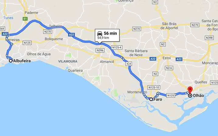 Road trip en Algarve: de Albuefeira à Olhão
