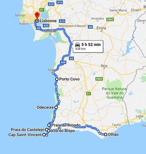Road trip en Algarve: de Olhão à Lisbonne