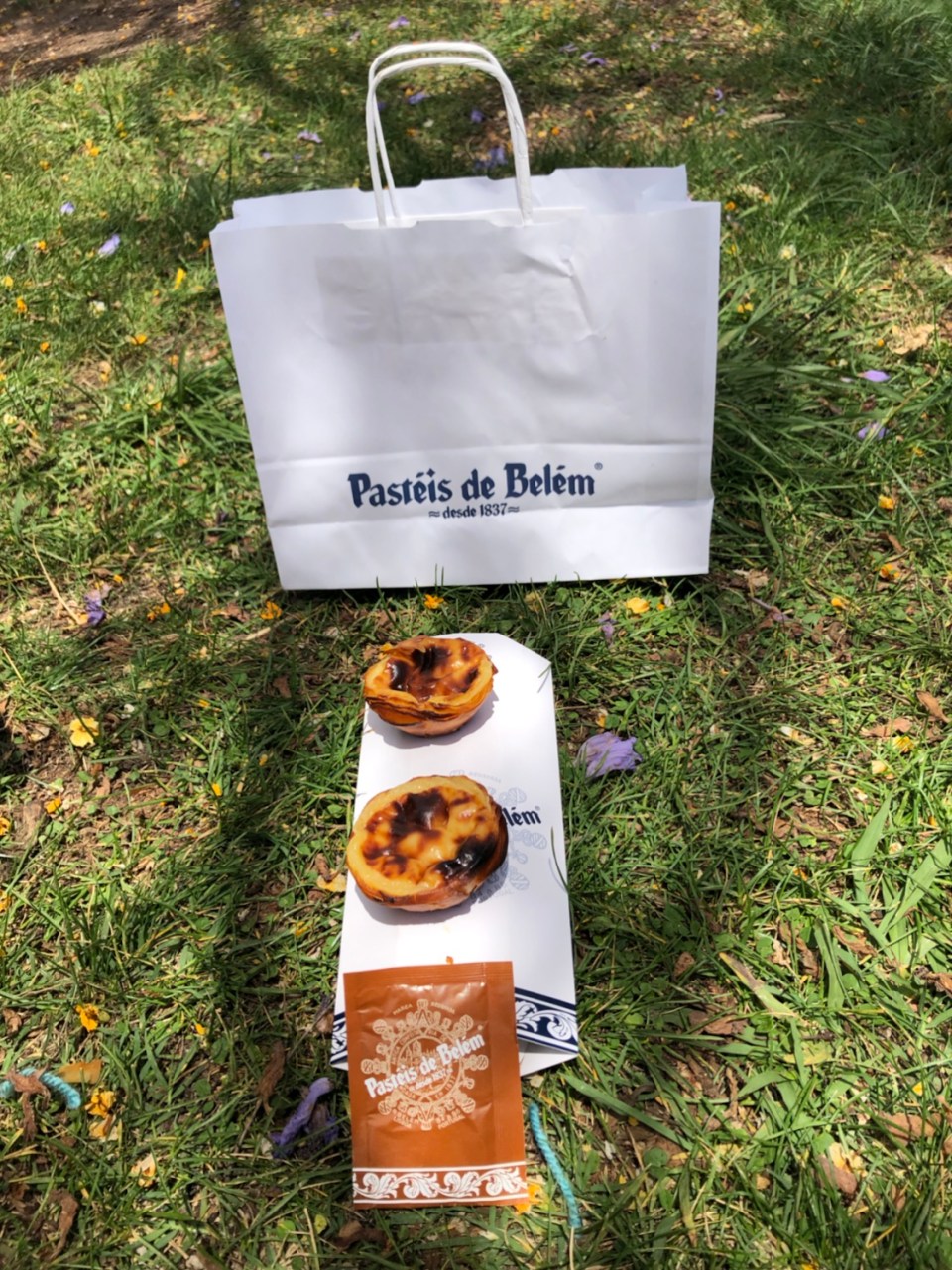 week-end à Lisbonne, manger des Pasteis de nata. 